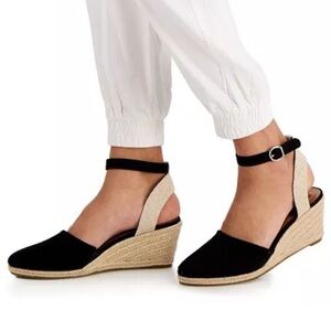 Canvas Wedge Sandals